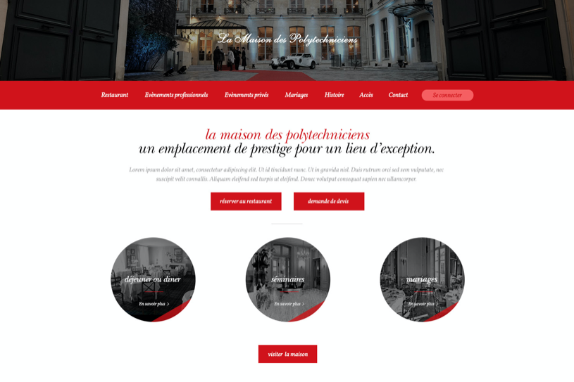 Aperçu du site Maison des X
